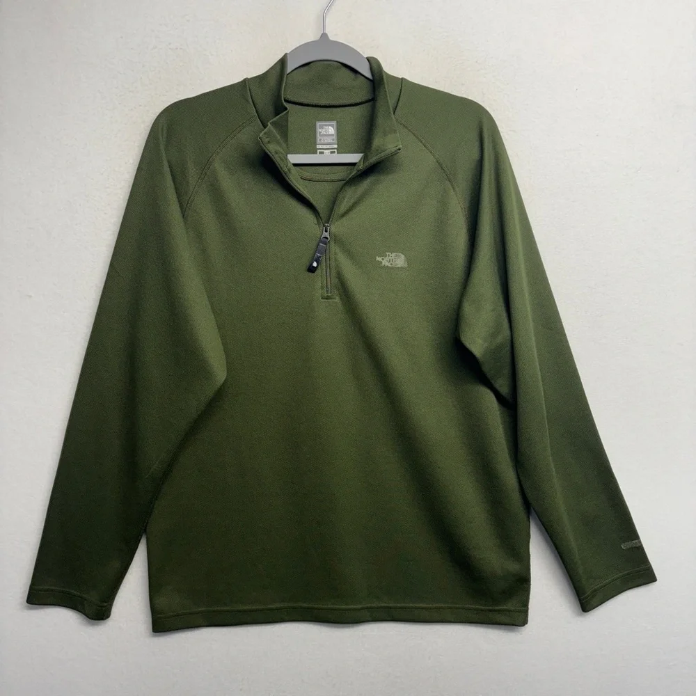 The North Face Green Quarter-Zip Pullover‎